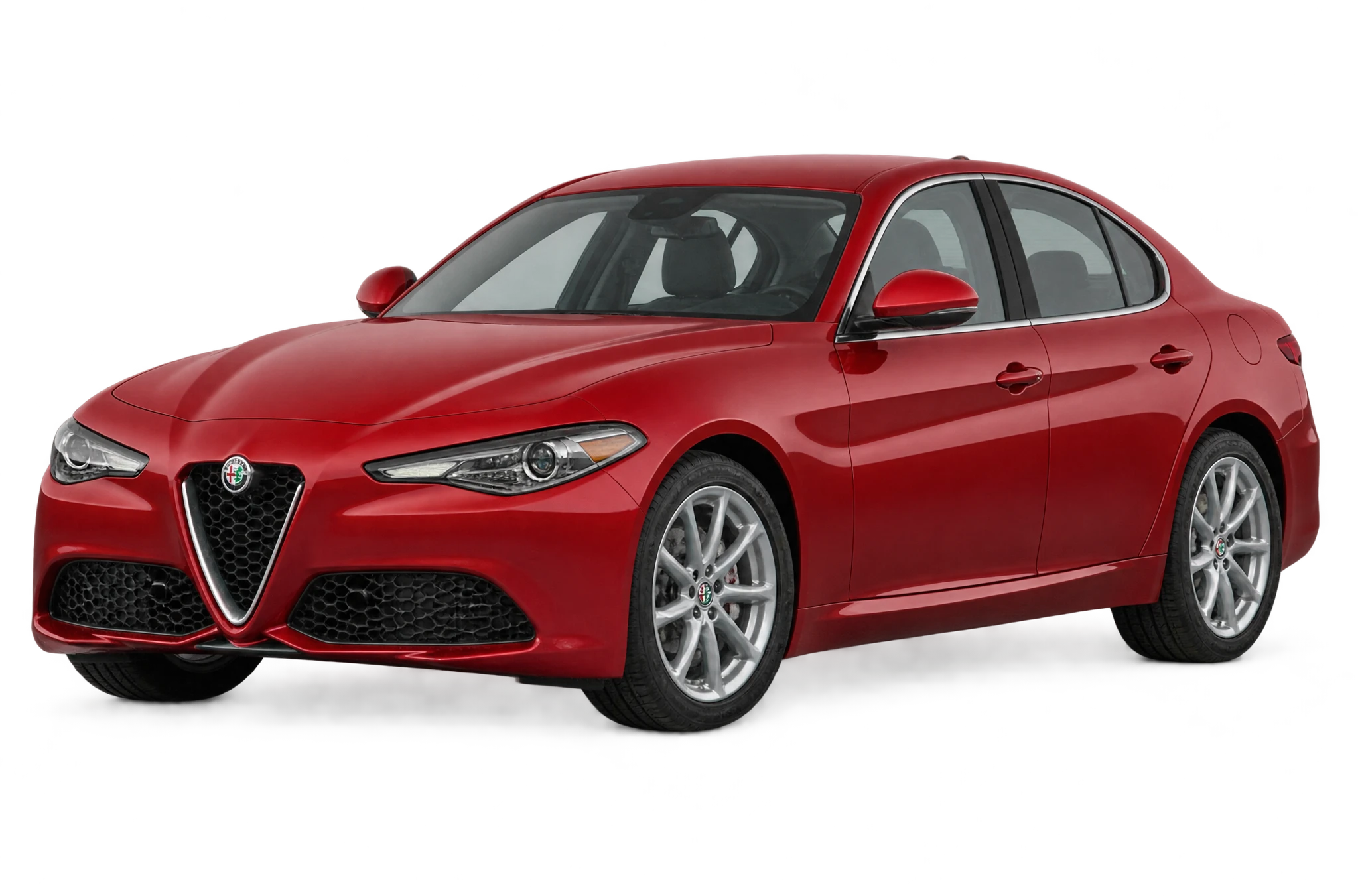 Alfa Romeo Giulia in red