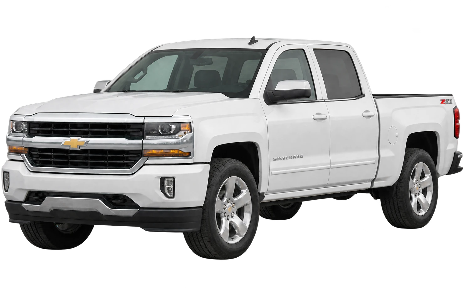 Chevrolet Silverado in white