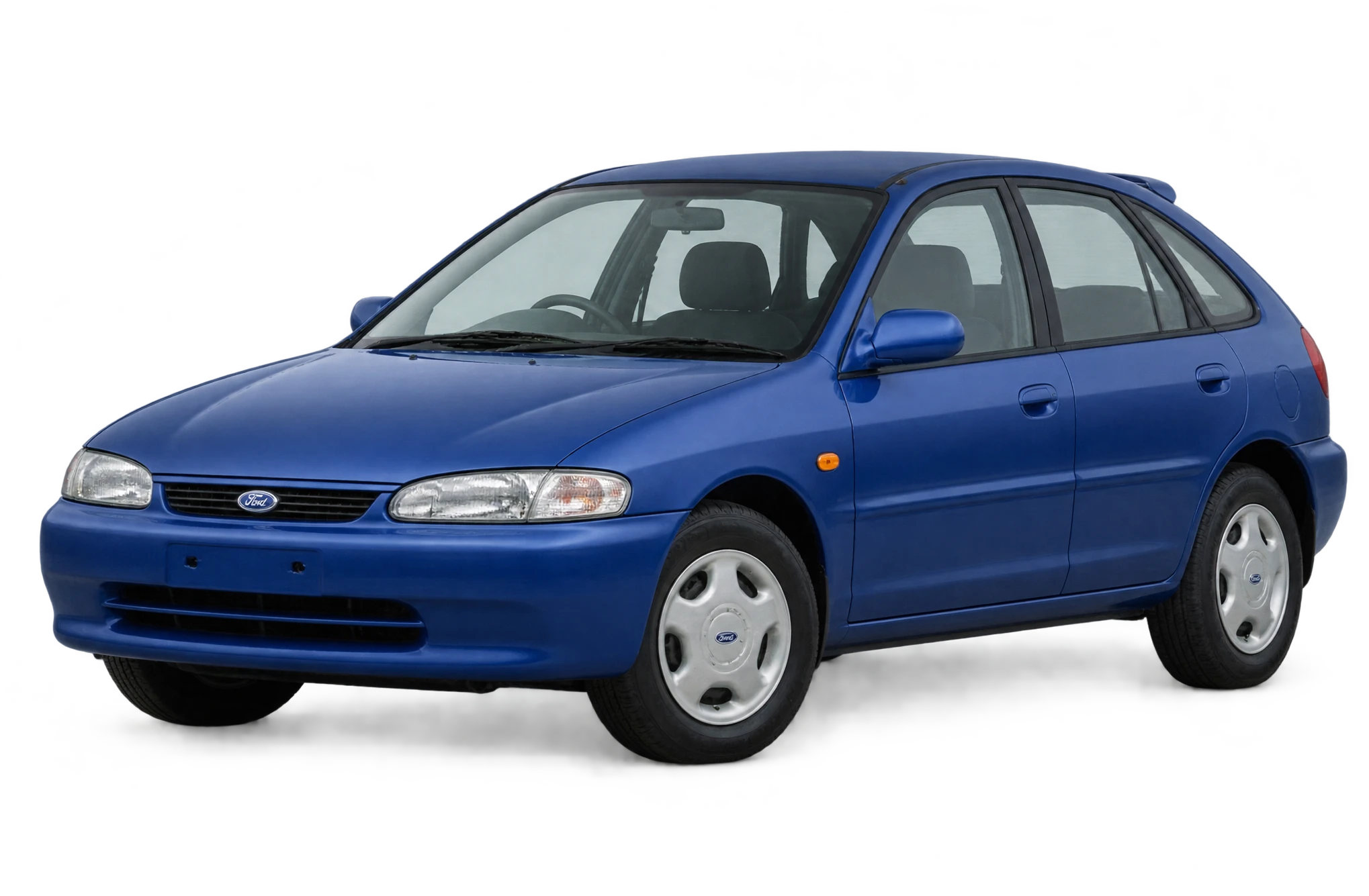 Ford Laser in blue