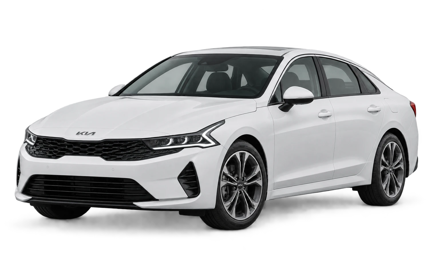 Kia K5 in white