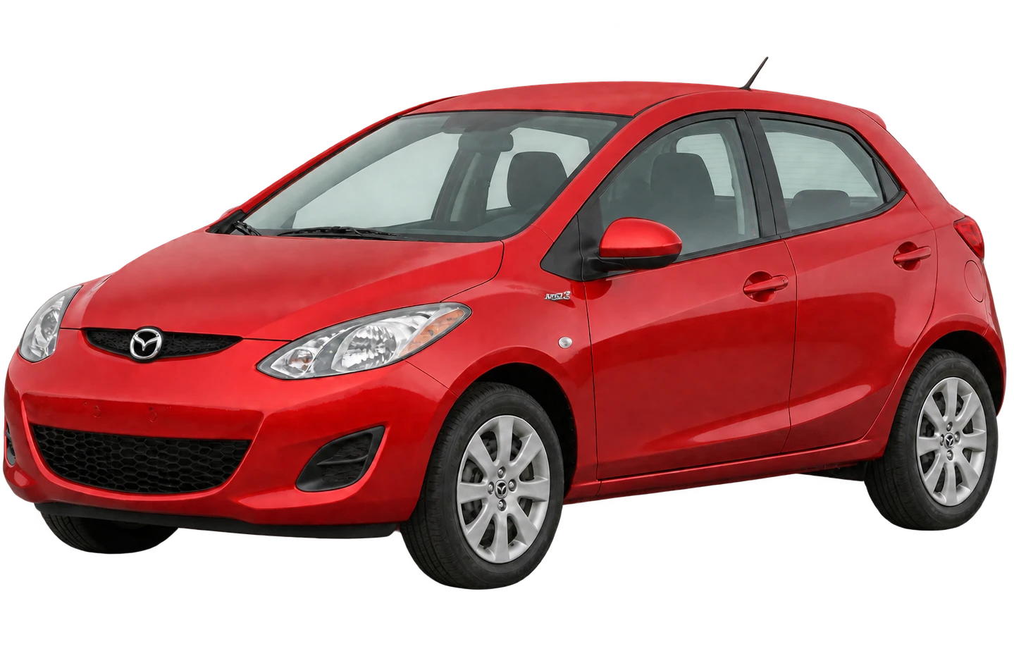 Mazda Mazda2 in red