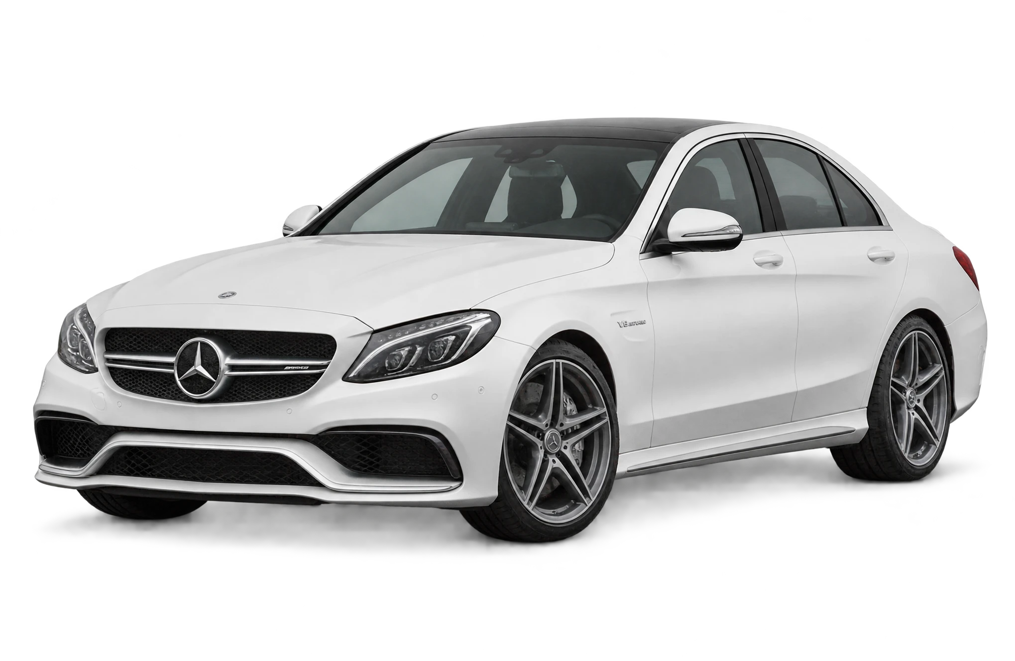 Mercedes-Benz C63 in white