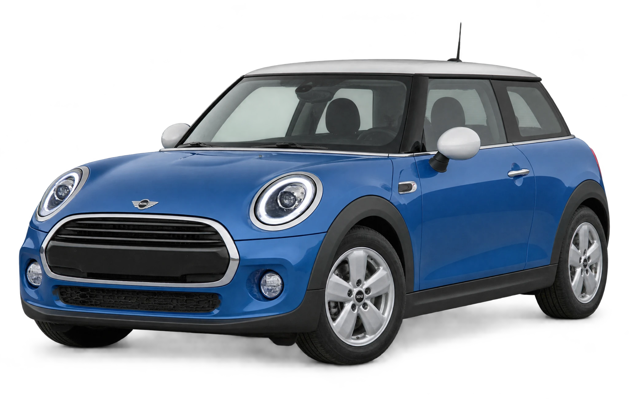 Mini Cooper D in blue