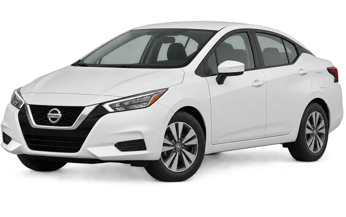 Nissan Versa in white